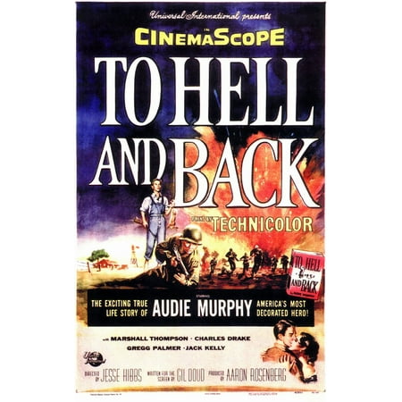 - To Hell and Back (1955) 11x17 Movie Poster