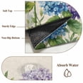 thumbnail image 6 of Round Rugs 5Ft, Purple Blue Flowers Round Area Rug Washable Indoor Throw Carpet, Farmhouse Botanical Watercolor Floral Soft Non Slip Circle Rug for Cabinet Bathroom Home Decor Aesthetic, 6 of 8
