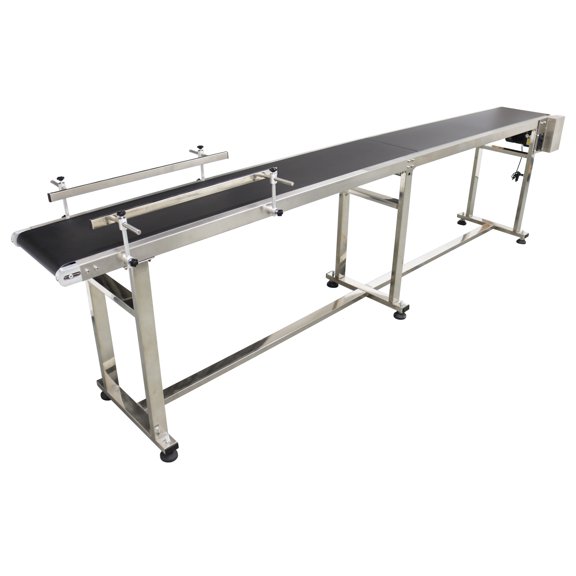 118" PVC Conveyor Industrial Belt Conveyor with Double Guardrails