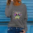 thumbnail image 1 of Xuyuer Carnival Womens Long Sleeve Shirts Fall Outfits 2025 Tops Fashion Clothing Crewneck Tee Blouses, 1 of 5