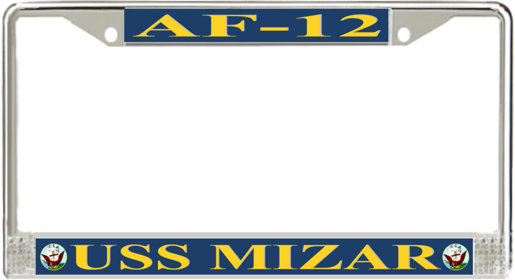 USS Mizar AF-12 License Plate Frame