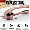 thumbnail image 4 of Zulay Kitchen Garlic Press Set, Easy to Squeeze Garlic Mincer with Peeler & Cleaner, 4 of 9