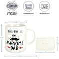 thumbnail image 2 of Dad Gifts-Funny Best Dad Coffee Mug,This Guy Is One Awesome Dad Mug, Mustache Mug,Fathers Day Christmas Birthday Gifts for \u200bDad Men Him Papa Husband Grandpa Daddy, 2 of 6