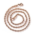 thumbnail image 3 of 3-pack stainless steel Fried Dough Twists chain, small element chain, twist rope chain decoration, 3 of 5