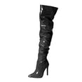 thumbnail image 5 of Dakaela Womens Over The Knee Thigh High Boots Stiletto High Heel Long Tall Boot Pointed Toe Sexy Shoes, 5 of 6