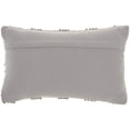 thumbnail image 2 of Mina Victory Life Styles Woven Dot Stripes 12"X20" Lt Grey Indoor Throw Pillow, 2 of 6