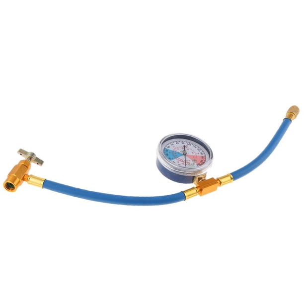 Manguera de carga de refrigerantes de CA perfecl con manómetro R134A R22 Longitud de la manguera 30 cm