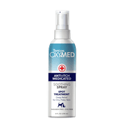TropiClean OxyMed Medicated Anti itch Spray for Pets, 8oz - A - Stops Itching Fast - Soothing Relief for Dry, Flaky Skin - Reduces Swelling, Redness, Allergies, and Dandruff