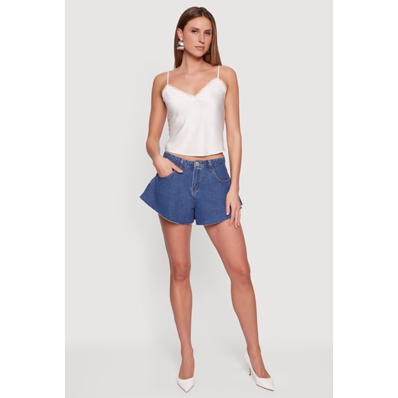 Women's Almost Famous Denim Flared Cutoff Shorts