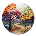 thumbnail image 2 of Designart Horloge Murale Surdimensionnée "composition de Forêt Néo-Primaire Colorée I" Forêt, 2 of 6