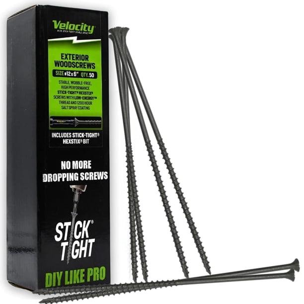 Tornillos para madera Phillips Velocity de larga longitud exterior T25 Torx