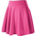 thumbnail image 3 of Women's Basic Flared Casual Mini Skate Skirt Versatile Stretchy, 3 of 8