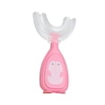 thumbnail image 4 of Bearachild Silicona Handheld U-Type Baby Cepillo de Cepillo de de entrenamiento Portable Kids Toddlers Limpieza Gadgets Small, Pink Type2 NO2 Bearachild CBP160306, 4 of 6