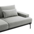thumbnail image 6 of Sofa Couch, Light Grey Gray, Fabric, Living Kitchen Cafe Bistro Hospitality Restaurant, Modern Contemporary HB34539, 6 of 9