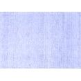 thumbnail image 1 of Ahgly Company Indoor Rectangle Solid Blue Modern Area Rugs, 4' x 6', 1 of 4