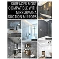 thumbnail image 3 of MIRRORVANA Fogless Shower Mirror for Shaving with Razor Holder, Upgraded Suction, Anti Fog Shatterproof Surface and 360° Swivel, 8-Inch, 3 of 6
