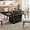 Black Faux Marble, variant on LVB Dining Table for 6 to 8 People, 71" Rectangular White Faux Marble Kitchen Table, Modern  Engineered Wood Dinner Table for Dining Room or Living Room