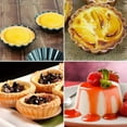 thumbnail image 3 of Egg Tart Molds, 3Inch Mini Tart Pans Removable Bottom, Cupcake Cake Muffin Mold Tin Pan Baking Tool (10 Pcs ), 3 of 7