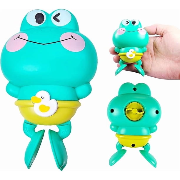 Baby bath water toy - Frog Wind Up Bath Toys for Toddlers 1-3 3-5, Floating Pool Toys, Water Table Accessories, Baby Shower Games