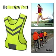DILWE FAGINEY High Visibility Adjustable Reflective Safety Vest for Outdoor Sports Cycling Running Hiking, Reflective Vest, Reflective Safety Vest