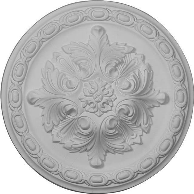 Ekena Millwork CM11AC 11.38 x 2 in. Acanthus Ceiling Medallion