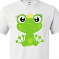 thumbnail image 4 of Inktastic Cute Frog, Green Frog, Frog Princess, Crown T-Shirt, 4 of 5