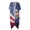 American Eagle, variant on HELLHERO Casual Loose Long Kimono Swimsuit Cover Up for Summer Polyester Lightweight Bathing Suit Cover Up Green American Flag