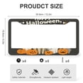 thumbnail image 3 of License Plate Frames Scary Pumpkin Ghost Spooky Dog License Plate Cover Front Plates Frames Car Tag Frame 2 Pieces Halloween Decorations for Farmhouse Aluminum License Plate Cover 12.3" X 6.3", 3 of 6