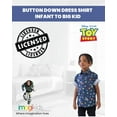 thumbnail image 4 of Disney Pixar Toy Story Buzz Lightyear Big Boys Button Down Shirt Toddler to Big Kid, 4 of 5
