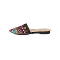 thumbnail image 4 of Women Pointy Toe Slide - Mixed Pattern Mule - Sequinned Slip On Sandal - GK05 By Cape Robbin, 4 of 6