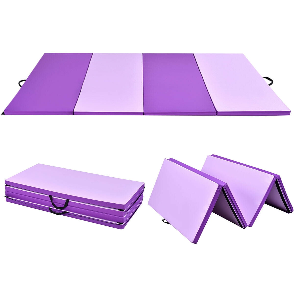 Details about   4x8x2" PU Gymnastics Mat Gym Folding Panel Yoga Exercise Tumbling Pad 4 Colors 
