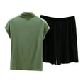 thumbnail image 2 of NominalSnug Womens Pajama Set 2 Piece Soft Lounge Set with Pockets Short Sleeve Top and Shorts Sleepwear, 2 of 6