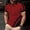 Red, variant on Fnnxeal Mens Polo Shirts, Collared Big and Tall Shirt Summer Solid Casual Button Black Polo Shirts for Men Size 2XL