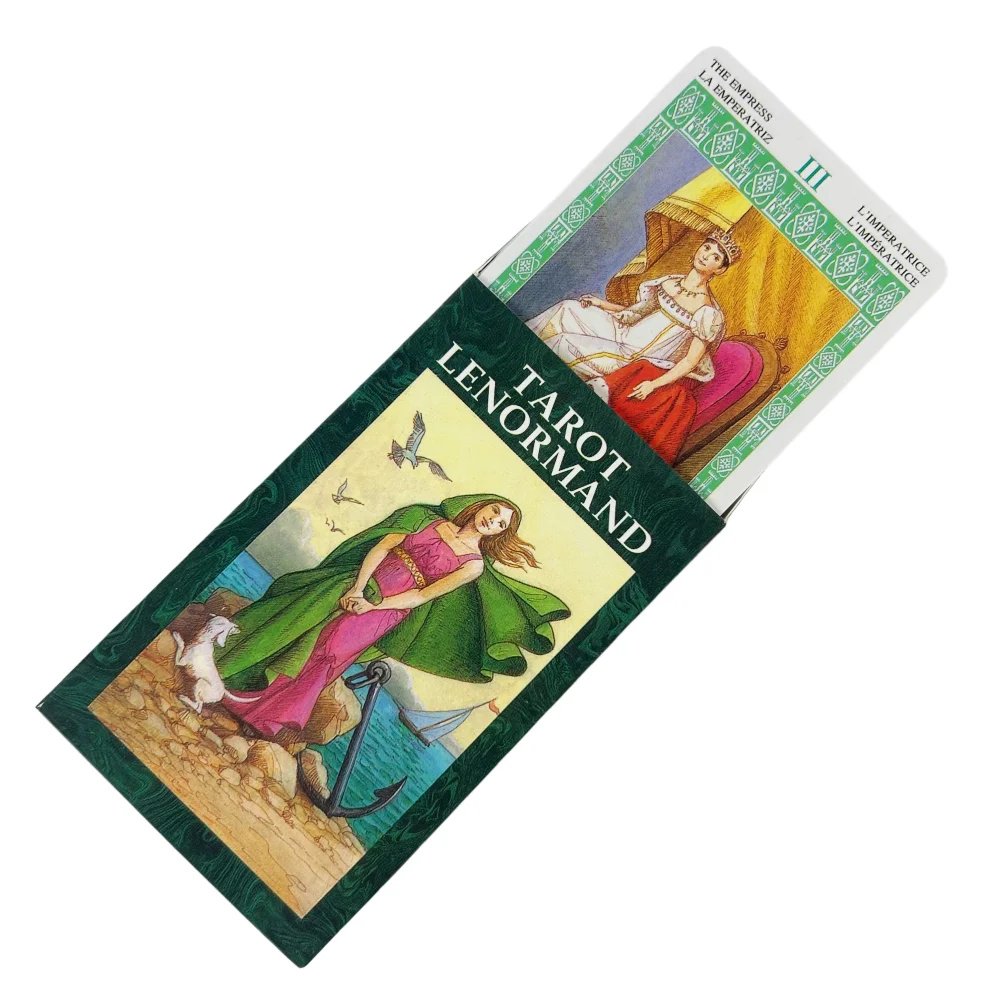 Tarot Lenormand 78-Card Deck 10.3*6cm Divination Fortune Telling Tool - Multilingual