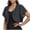 Dark Gray, variant on Dressy Ruffle Bolero for Women Short Sleeve Shrugs Lightweight Open Front Cropped Cardigan for Women Over Dress Navy M