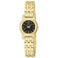 thumbnail image 1 of Seiko Women's SXGM08 Gold Tone SS Black Dial Quartz Watch, 1 of 1