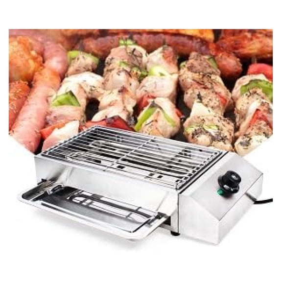 1800W Electric Grill Portable Flat Top Smokeless Non-Stick Cooking BBQ Griddle In/Outdoor for Camping