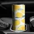 thumbnail image 3 of 20 oz Double Insulated Coffee Tumbler with LeakProof Lid Lemon Skinny Tumbler for Housewarming Wedding Birthday Gift, 3 of 7
