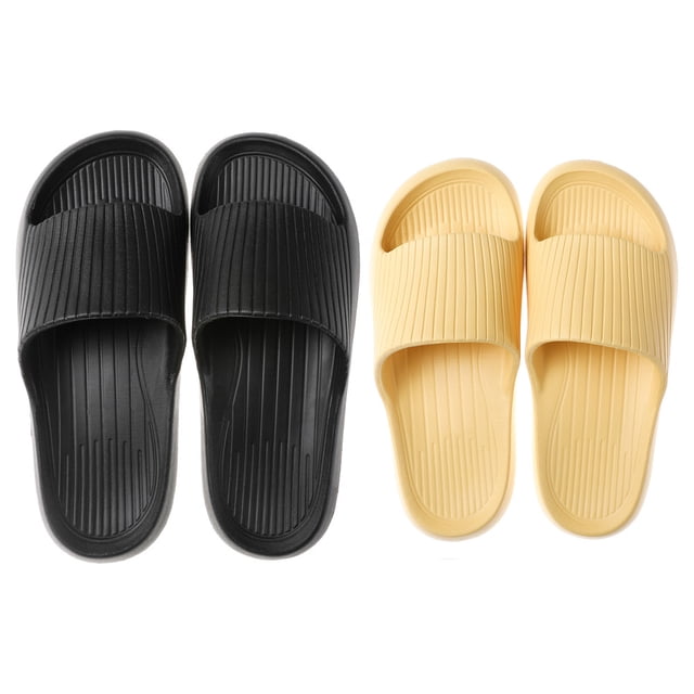 Sandales Souples pour Femmes et Hommes, Pantoufles Bain Piscine Gym Intérieur et Extérieur