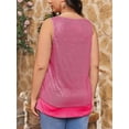 thumbnail image 2 of Plus Size Summer Sleeveless Women Sequin Patchwork Tank Tops Shirt, 2 of 5