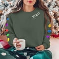 thumbnail image 2 of Enjoytime Crewneck Sweatshirts Women Printed Long Sleeve Pullover Tops Fashion Casual Xmas Plus Size Clothes Army Green S, 2 of 8