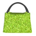 thumbnail image 1 of Fotbe Lime green glitter Bolsa Térmica Portátil con Estampado, Bolsa de Entrega de Alimentos Aislada, Bolsa Reutilizable de Gran Capacidad para Comidas y Supermercado, 1 of 6