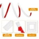 thumbnail image 3 of Moldura adhesiva Uxcell para paredes 0.8" x 16 ft, moldura flexible de espejo blanca, 3 of 7
