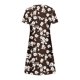 thumbnail image 4 of Vestido de Verano para las Mujeres Gradiente Impreso Cuello en V Manga Corta de la Longitud Del Tobillo Vestido, Vestido Corto de Verano, 4 of 5