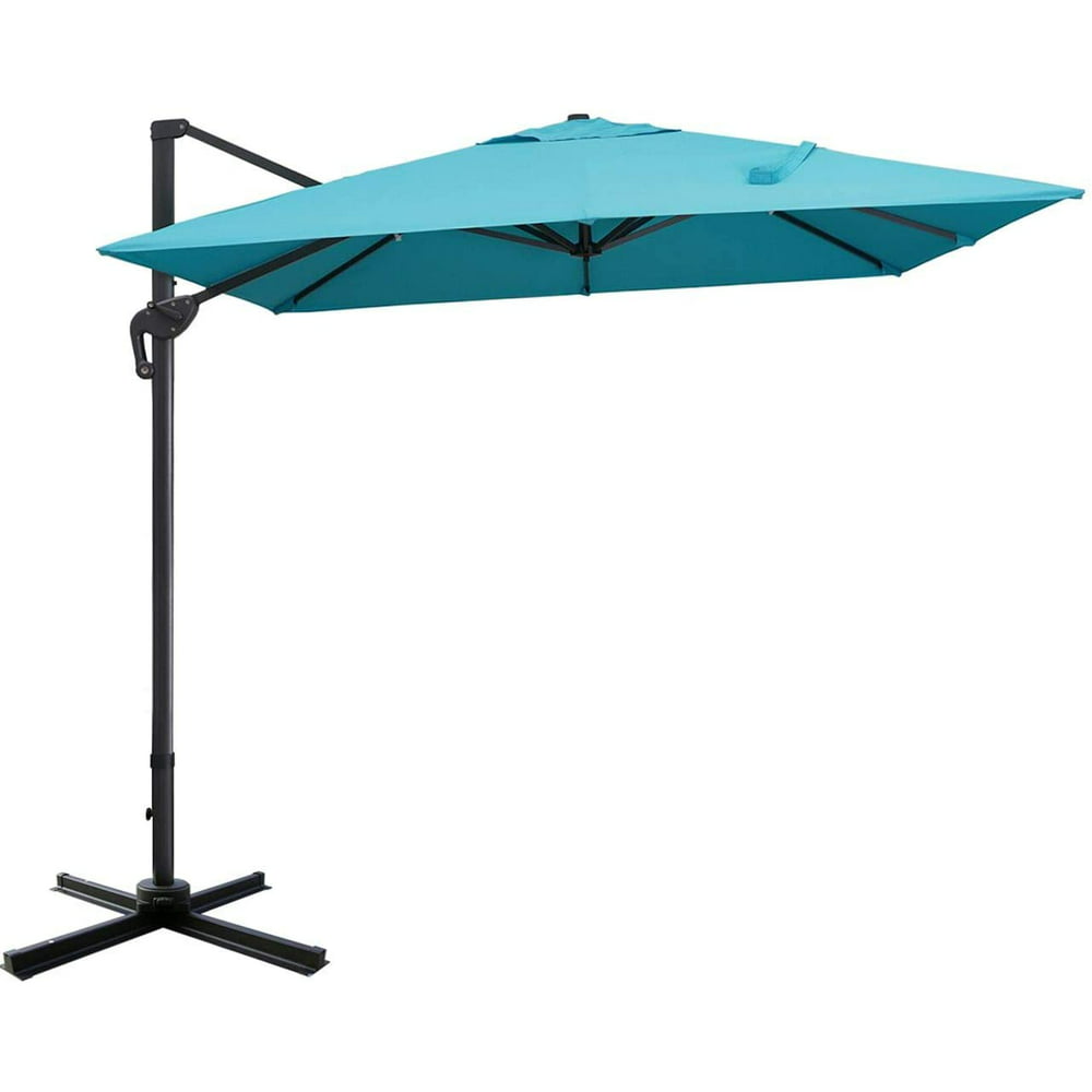 Sunnyglade 10x13ft Patio Offset Hanging Umbrella Rectangular Deluxe