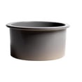 thumbnail image 4 of Pemberly Row Gray Matte Round 18" x 18" Undermount / Drop In Fireclay Prep Sink, 4 of 9