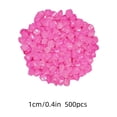 thumbnail image 3 of AuroraX Glow in the Dark Pebbles Fluorescent Garden Stones Bulk 500 Pcs Outdoor Use Fish Tank Safe Mini Size Luminous Aquarium Decor Pink, 3 of 6