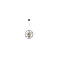 thumbnail image 3 of Wallace 4 light Matte Black and Brass Pendant, 3 of 4