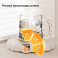thumbnail image 5 of Electric Mug Warmer for Desk with 3-Speed Temperature Control & 4-12H Timer, Digital Display, Non-Slip Mug Heating Pad for Coffee Tea Milk (Pink), 5 of 7