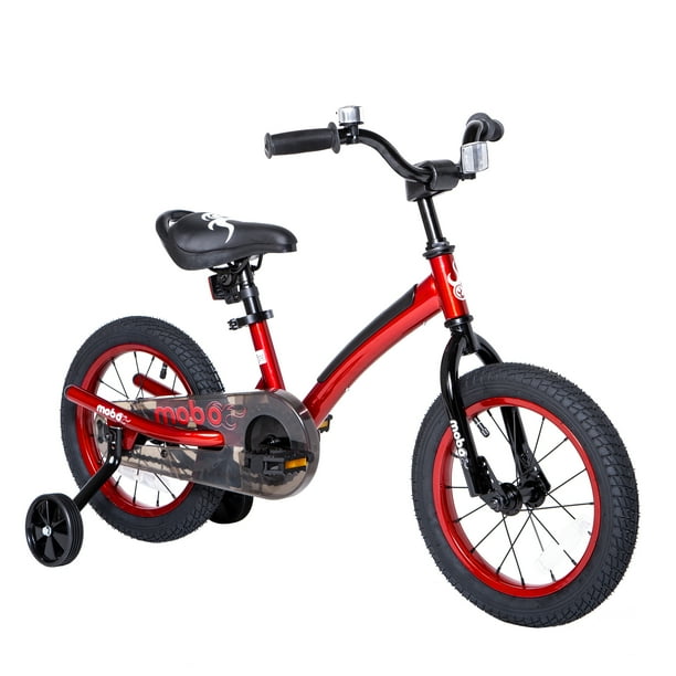 Mobo First 14 Inch Bike For Kids With Training Wheels, Boys And Girls